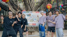 Ozone實境節目前往台南感受青春冒險。（圖／寬想國際娛樂提供）