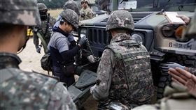 南韓軍人，演習，訓練，坡州（示意圖／美聯社／達志影像）