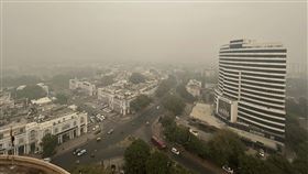 印度德里空氣汙染（圖／美聯社／達志影像）