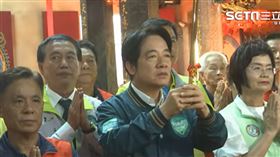 賴清德赴彰化縣員林市東山鎮興廟參香祈福，為立委陳素月輔選