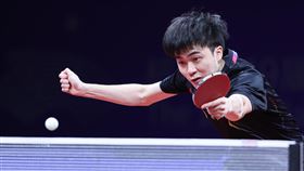杭州亞運桌球男團4強賽  林昀儒敗給王楚欽杭州亞運桌球男團4強賽25日晚間登場，台灣桌球好手林昀儒（圖）在第2點力抗中國強敵王楚欽，終場以5比11、5比11、6比11敗陣。中央社記者鄭清元攝  112年9月25日