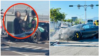 3400萬法拉利自撞　駕駛是房地產達人