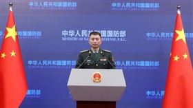 中國國防部新聞發言人張曉剛。央視