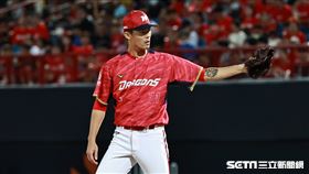 ▲台灣大賽首戰，味全龍投手林子昱11局上登板無失分。（圖／記者劉彥池攝影）