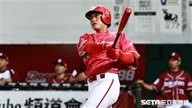 ▲台灣大賽首戰，味全龍三壘手劉基鴻敲出再見全壘打。（圖／記者劉彥池攝影）