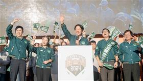 民進黨主席暨總統候選人賴清德今（5）日下午出席「新竹縣競選總部成立大會」。（圖／賴清德競選辧公室提供)