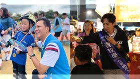 苗栗市長邱鎮軍,苗栗縣議員曾玟學(圖/翻攝畫面)