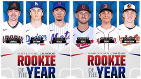 ▲響尾蛇台、美混血大物卡洛爾（Corbin Carroll）和千賀滉大入選國聯新人王決選名單。（圖／翻攝自MLB推特）