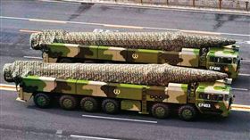 ▲中國今年2月試射東風27型超音速導彈，軍情局事前完全沒有掌握。（圖／翻攝自微博）