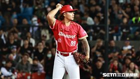 ▲台灣大賽第3戰，味全龍投手林凱威8局下登板被攻下超前分。（圖／記者劉彥池攝影）