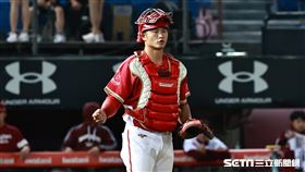 ▲台灣大賽第3戰，味全龍捕手蔣少宏。（圖／記者劉彥池攝影）