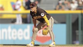 ▲教士內野手金河成拿下金手套獎，成為大聯盟韓籍球員第1人。（圖／美聯社／達志影像）