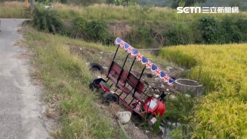 台東伯朗大道又有摔車　連人帶車倒頭栽