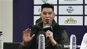 ▲東超聯賽，新北國王後衛林書豪出席賽後記者會。（圖／記者劉彥池攝影）