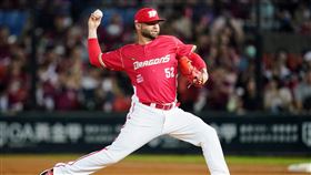 ▲伍鐸先發7局失1分，助龍隊扳平戰局。（圖／味全龍球團提供）