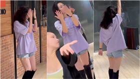 吳欣岱,練舞(圖/翻攝自吳欣岱臉書)