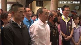 ▲侯友宜參拜溪湖福安宮暨治安政策發佈