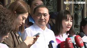 ▲侯友宜參拜溪湖福安宮暨治安政策發佈