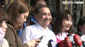 ▲侯友宜參拜溪湖福安宮暨治安政策發佈