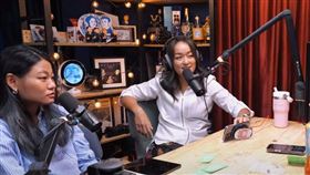 凱莉（右）邀律師李菁琪上節目（圖／翻攝自百靈果News YT）