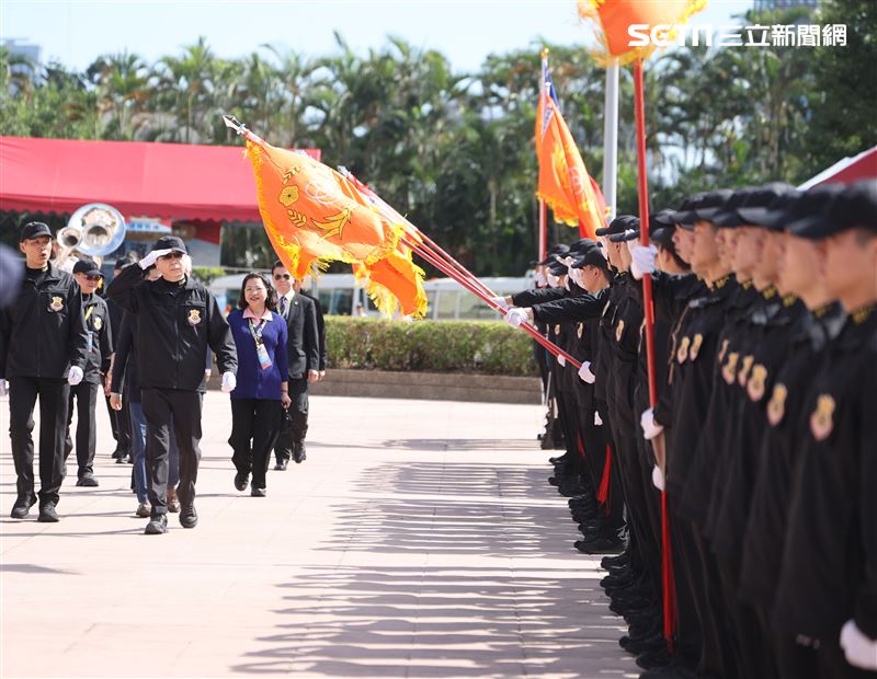 因應2024總統大選，220名特勤人員編組成軍。（記者邱榮吉/攝影）