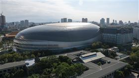 大巨蛋人潮疏散  北市警局規劃交通疏導計畫測試台北大巨蛋將進行兩場壓力測試賽，開放逾萬人進場觀賽，台北市警察局7日表示，針對大巨蛋若有1至2萬人情形，初步設置43崗哨、85人協助交通疏導；若是3萬至4萬人，則為70崗哨、136人。中央社記者吳家昇攝  112年11月7日