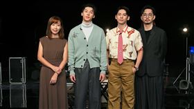 《關於我和鬼變成家人的那件事》程偉豪（右起）、林柏宏、許光漢、吳瑾蓉。（圖／台視提供）