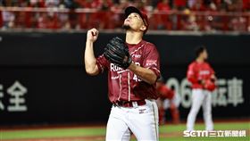 ▲台灣大賽第5戰，樂天桃猿投手威能帝。（圖／記者劉彥池攝影）