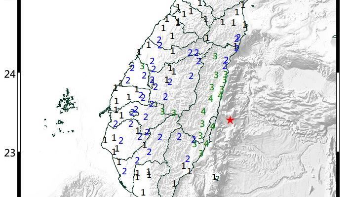 地牛翻身！台灣東部海域發生有感地震