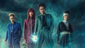 真人版《幽遊白書》視覺海報頗有當年動漫的味道。（圖／翻攝自Netflix Japan IG）