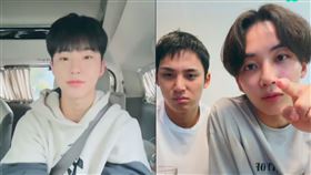 ▲男團SEVENTEEN成員淨漢，珉奎，Hoshi。（圖／翻攝自weverse）