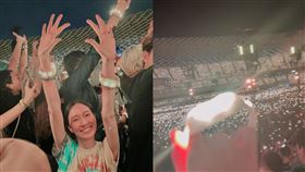Coldplay演唱會「LED手環回收率」日本97％！網喊：台灣不能丟臉。（圖／翻攝自葉羿君臉書、詹子晴IG）