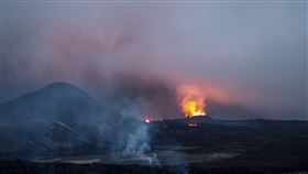 冰島火山噴發（圖／美聯社／達志影像）