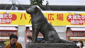 日本東京澀谷站前的「忠犬八公」銅像（圖／美聯社／達志影像）