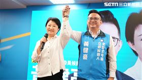 國民黨台中市第5選區立委參選人黃健豪競總揭牌，盧秀燕。（圖／黃健豪競總提供）