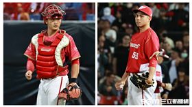 ▲味全龍拿下中華職棒34年總冠軍，捕手蔣少宏、投手陳冠偉補足父親沒有奪冠的遺憾。（圖／記者劉彥池攝影）