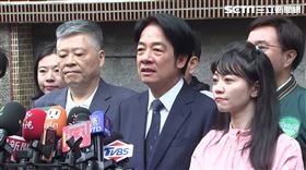 民進黨總統參選人賴清德今（13）日上午赴內湖碧山巖開漳聖王廟禮斗法會參香祈福暨吃湯圓前受訪