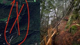 加拿大一名登山客跟著Google導航走，結果受困懸崖。（圖／翻攝自North Shore Rescue臉書）