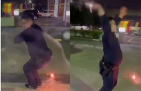 彰化警,仙女棒(圖/翻攝畫面)