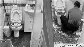 ▲上完夜班回到家驚見「馬桶屎爆」。（圖／翻攝自爆廢公社二館）

