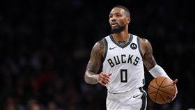 ▲里拉德（Damian Lillard）傷後復出首戰三分線外9投1中。（圖／美聯社／達志影像）