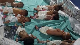 加薩最大醫院「希法醫院」，早產兒，嬰兒（圖／美聯社／達志影像）