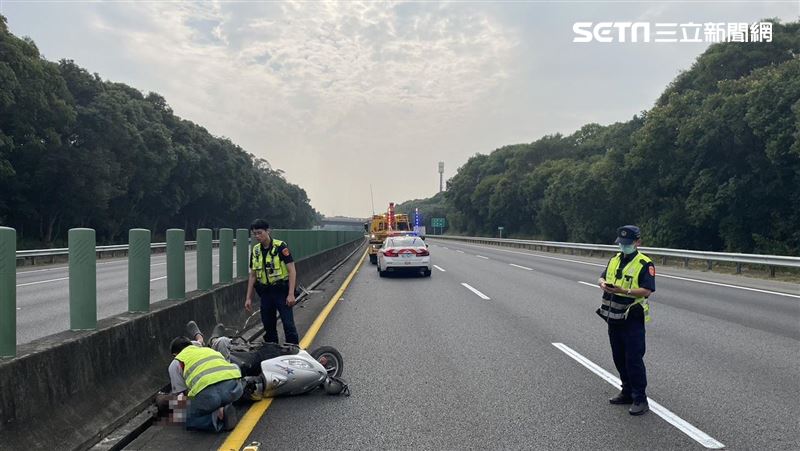 騎士誤上國道還逆向　警找到人已倒地