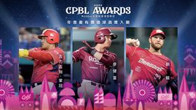 ▲吉力吉撈．鞏冠、廖健富、鋼龍將爭奪中職年度最有價值球員。（圖／中華職棒大聯盟提供）