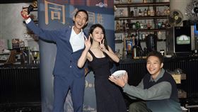 黃河、李玲葦與黃冠智出席《同名同姓》媒體茶敘。（圖／公視提供）
