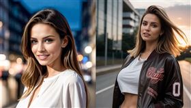 美國網紅艾蜜莉，竟是AI生成的虛擬人物。（圖／翻攝自Emily Pellegrini IG）