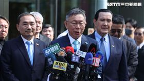 民眾黨主席柯文哲出席藍白政黨協商。（圖／記者邱榮吉攝影）