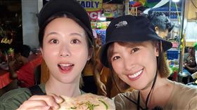 李懿（右）爆料搭檔張景嵐峇里島狂嗑美食，猶如大胃王上身（圖／八大提供）