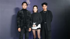 賀軍翔（左起）、許瑋甯、柯震東出席《不夠善良的我們》。（圖／金馬執委會提供）