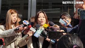 ▲潛艦國造洩密案，馬文君赴高檢署出庭。（圖／記者楊佩琪攝）